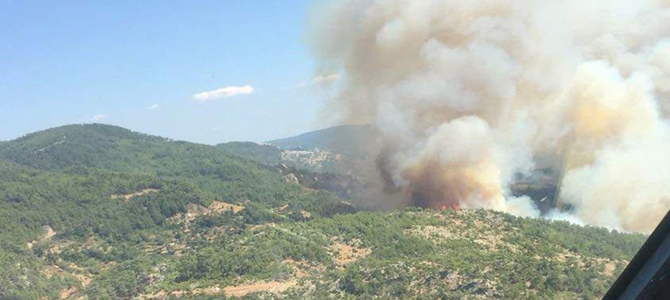 Tatil cennetinde orman yangını - Resim : 2