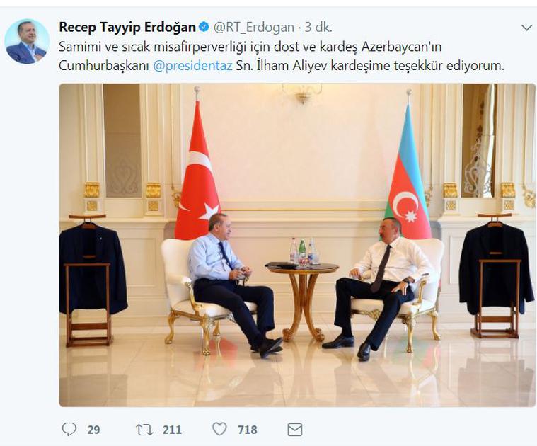 Erdoğan'ın sosyal medya hesabından bu fotoğraf paylaşıldı - Resim : 1