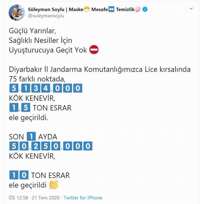 Bakan Soylu açıkladı; uyuşturucu tacirlerine ağır darbe! - Resim : 1