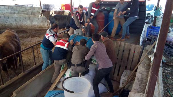 830 litre sahte içki ele geçirildi - Resim : 1