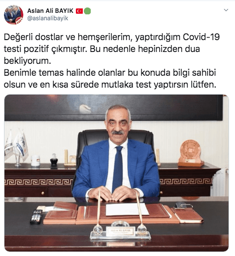 Belediye başkanının korona testi pozitif çıktı! Temas ettiklerini arıyor - Resim : 1