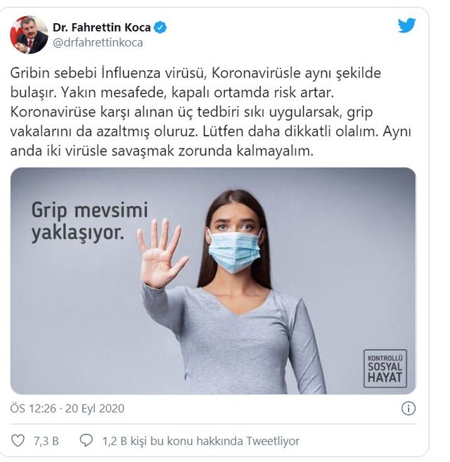 Bakan Koca'dan ''influenza'' virüsü uyarısı - Resim : 1