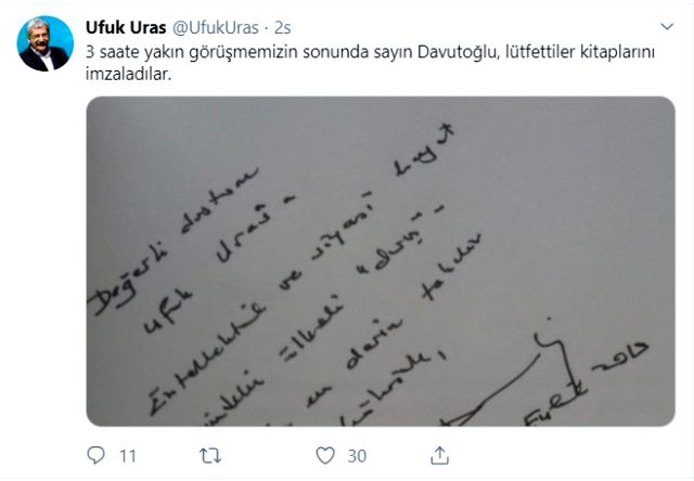 Davutoğlu, Ufuk Uras'la görüştü - Resim : 2