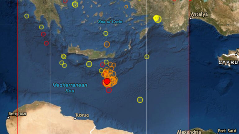 Akdeniz'de 4.9 büyüklüğünde deprem - Resim : 1