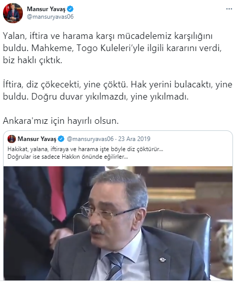 Mansur Yavaş: Yalan, iftira ve harama karşı mücadelemiz karşılığını buldu - Resim : 1