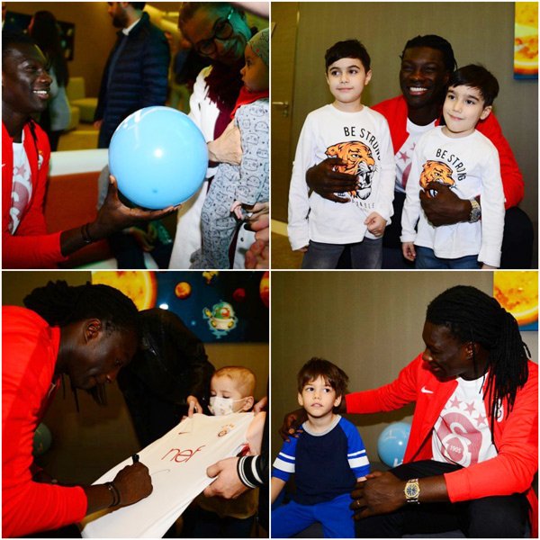 Gomis’ten çocuk hastanesine anlamlı ziyaret - Resim : 1