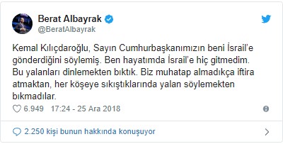 Berat Albayrak'tan Kılıçdaroğlu'na yanıt - Resim : 1