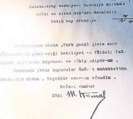 Galatasaray'dan Atatürk'ün imzası için açıklama - Resim : 1