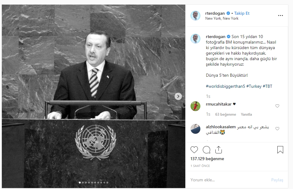 Erdoğan'dan Instagram'da  - Resim : 1