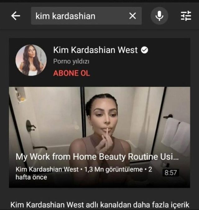 Kardashian'ın Youtube hesabı hacklendi - Resim : 1