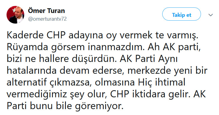 AK Parti'ye yakın isimler isyan etti: ''CHP'yi savunmak zorunda bırakmayın' - Resim : 1