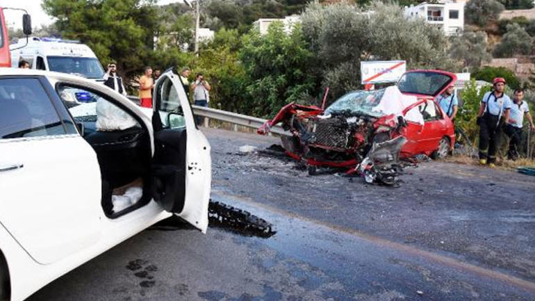 Bodrum'da görenleri dehşete düşüren kaza - Resim : 1