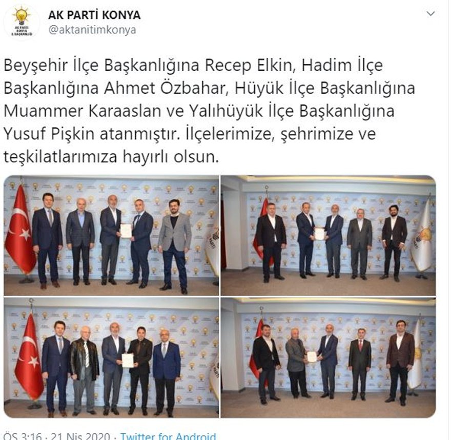 AK Parti'den ''sosyal mesafesiz'' atama töreni ! - Resim : 1