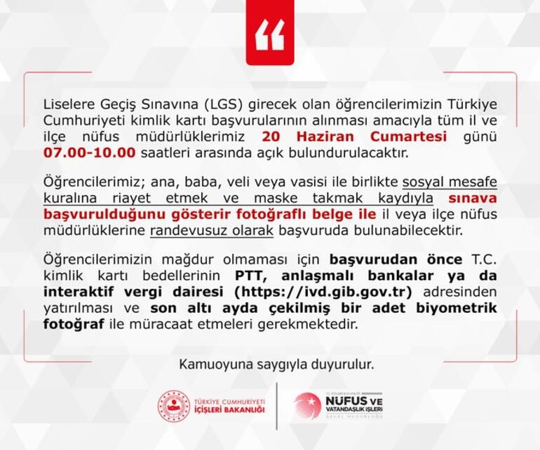 LGS'ye girecek öğrenciler dikkat! Cumartesi günü açık olacak - Resim : 1