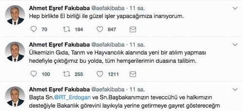 Yeni Bakan Fakıbaba'nın tweet'i olay oldu - Resim : 2