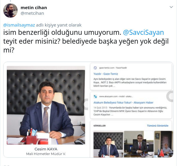 AK Partili Sayan bir yeğenini daha belediyeye yerleştirmiş - Resim : 1