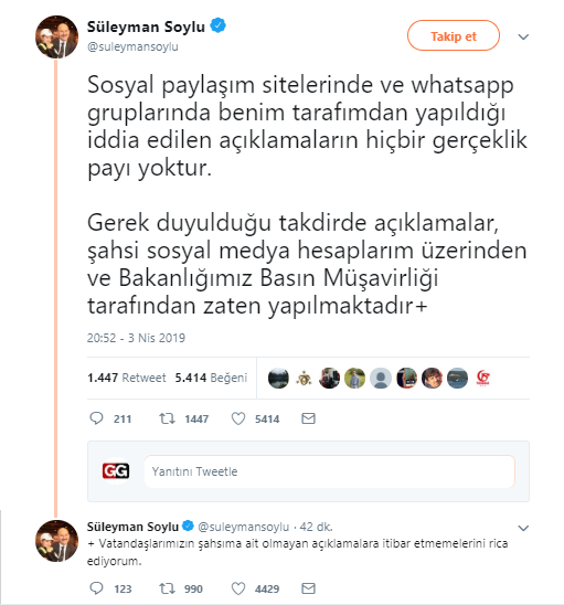 Bakan Soylu sessizliğini bozdu - Resim : 1