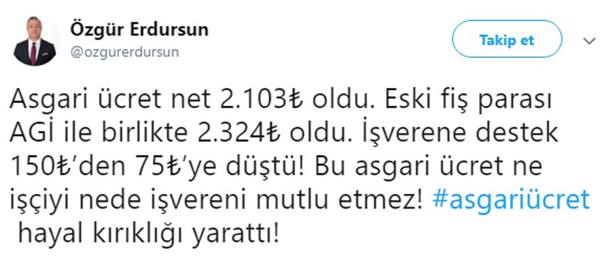 Asgari ücrete sosyal medyada tepki yağdı ! - Resim : 5