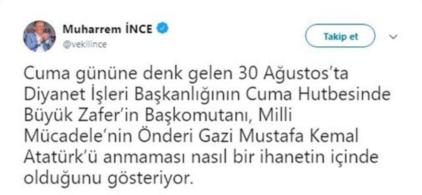 Haluk Levent ve Muharrem İnce'den Diyanet'e tepki ! - Resim : 2