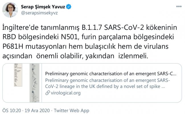 Bilim Kurulu üyesi korona mutasyonu ile ilgili korkutan haberi verdi - Resim : 1